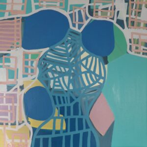 Maleri: "Innsyn" 4, olje på lerret, 50 x 50 cm.