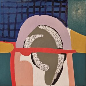Maleri, "Tidsslynge" 2,1, olje på lerret, 50 x 50 cm.